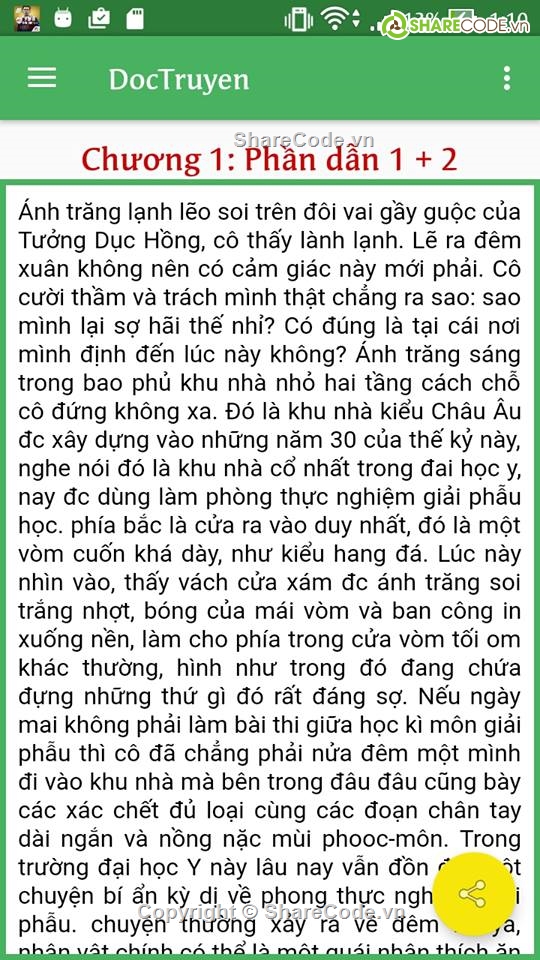 Ứng dụng,Float Button,ứng dụng đọc truyện,ứng dụng đọc truyện di động