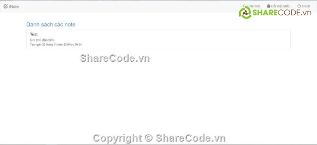 ứng dụng ghi chú,Ứng dụng note,ghi chú online,ghi chú cá nhân,app ghi chú,code php