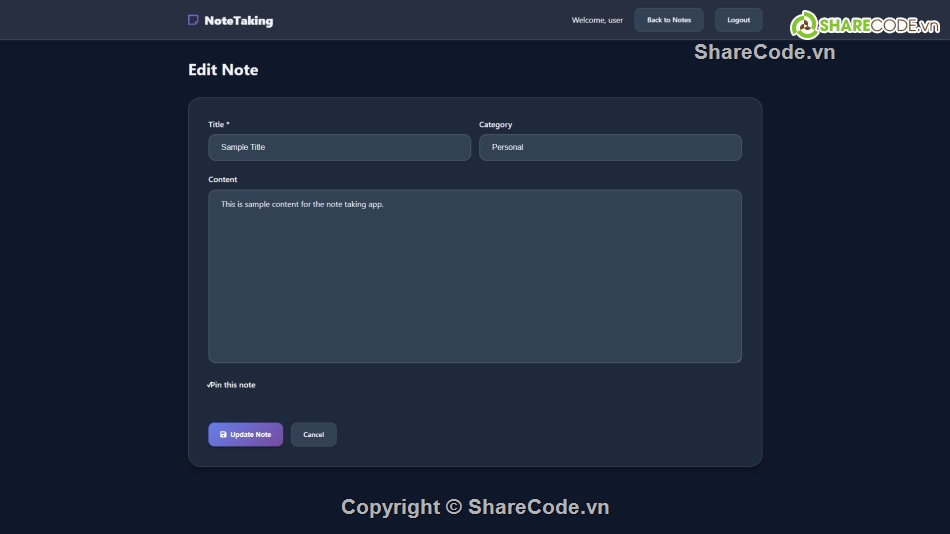 nhật ký,note,php mysql