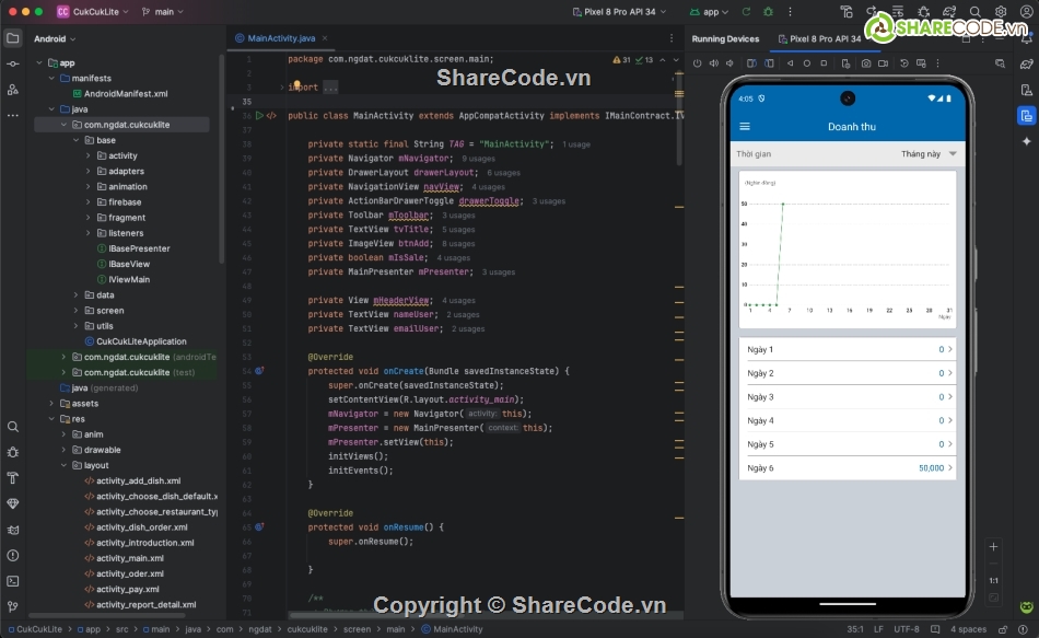 quản lý quán ăn,firebase,CukCukLite,gọi món ăn,báo cáo thống kê