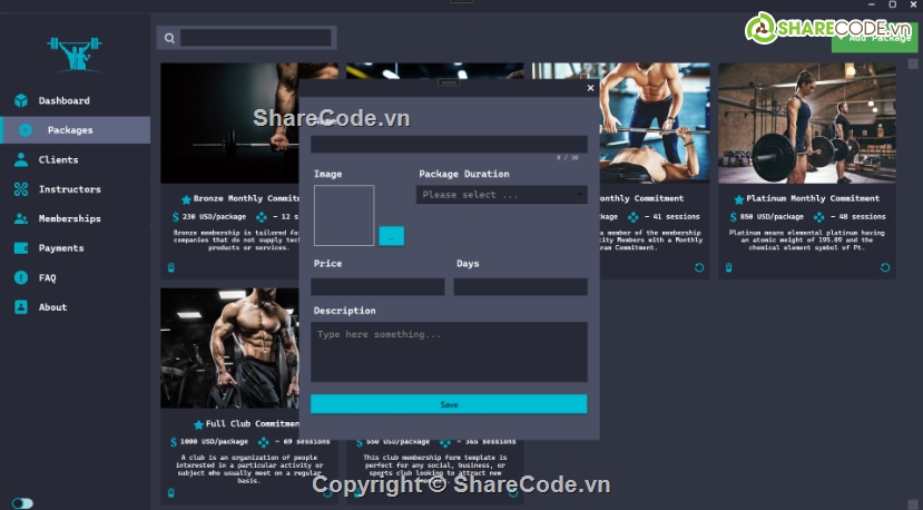 Ứng dụng,gym,quản lý phòng gym