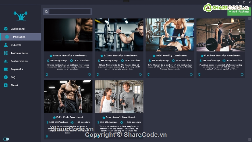 Ứng dụng,gym,quản lý phòng gym