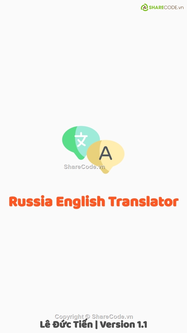 Ứng dụng android,học tiếng nga,ứng dụng học tiếng nga,đồ án tốt nghiệp,Russia English Translator