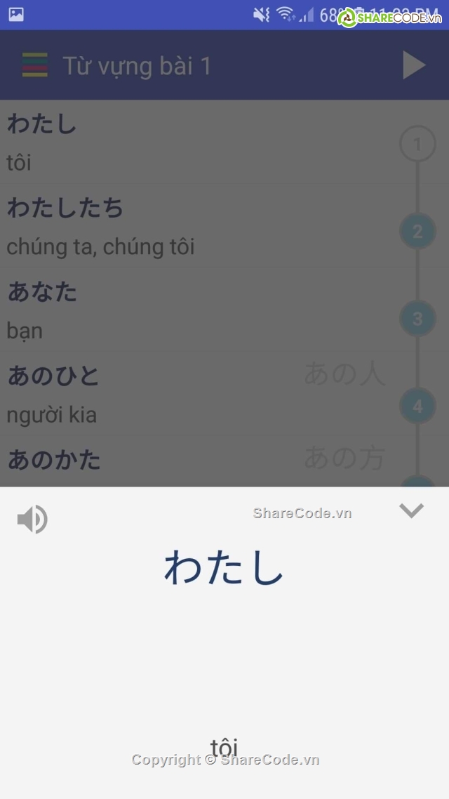 android,học tiếng nhật,ứng dụng học tiếng nhật,code dễ hiểu,app android