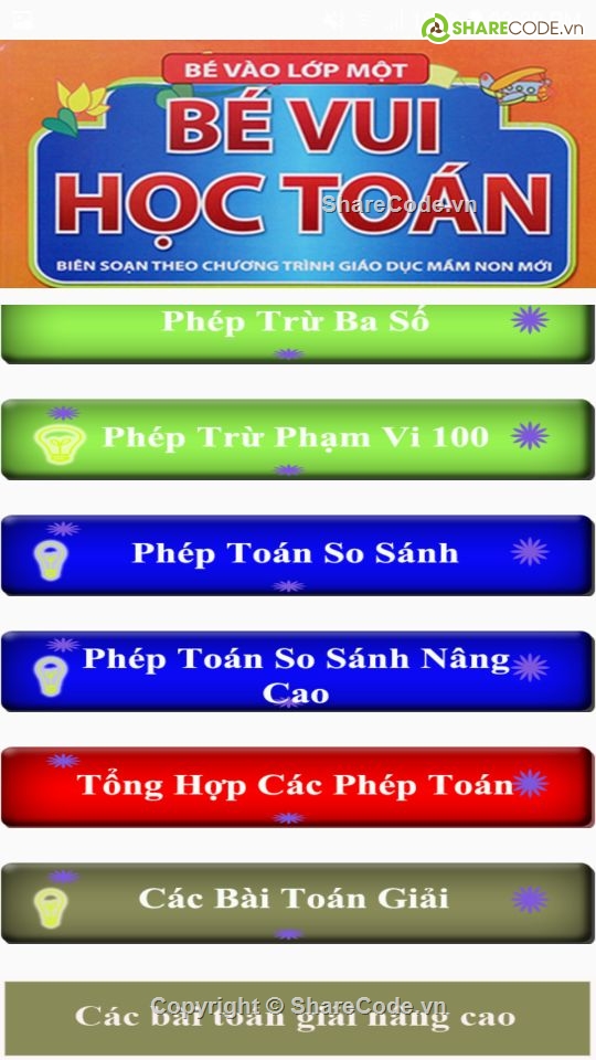 Ứng dụng học toán cấp 1,Ứng dụng học toán,Học toán android,Ứng dụng android,ứng dụng học toán,toán học