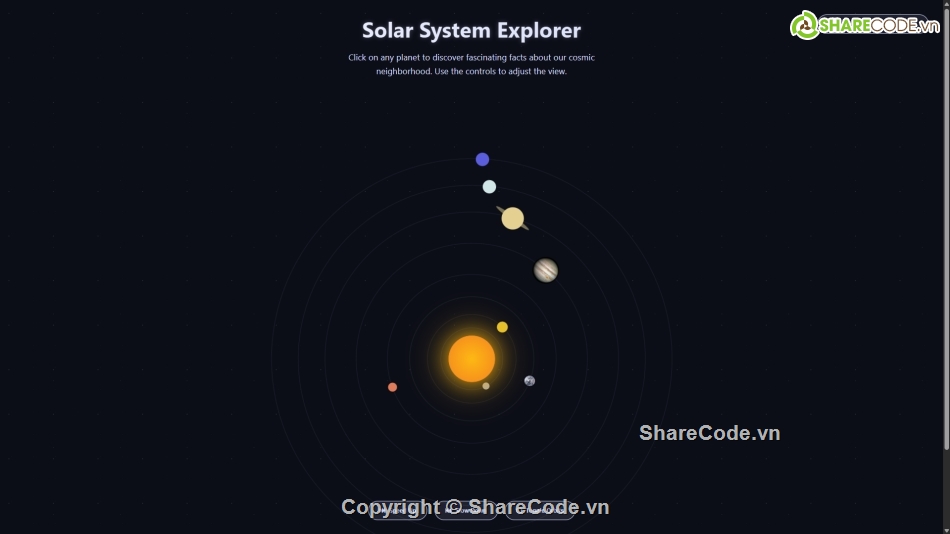 Ứng dụng,hệ mặt trời,hệ mặt trời opengl