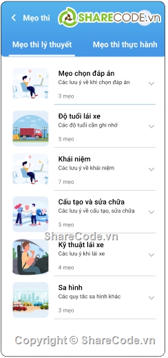 Ứng dụng,Ứng dụng thi bằng lái xe,Ứng dụng thi bằng