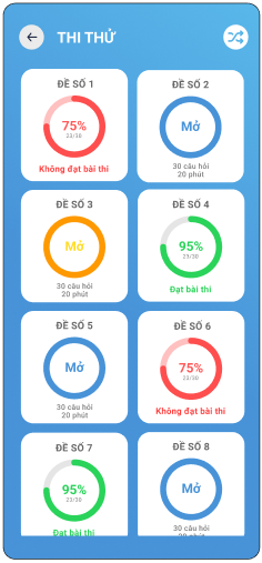Ứng dụng,Ứng dụng thi bằng lái xe,Ứng dụng thi bằng