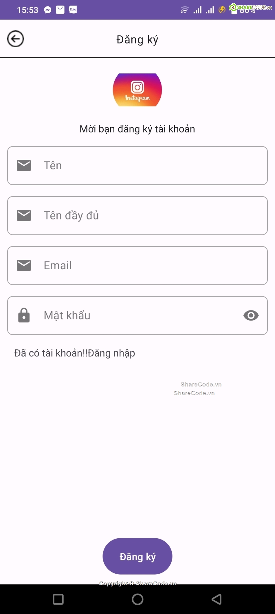 Ứng dụng  Android,instagram,ứng dụng instagram,code ứng dụng instagram