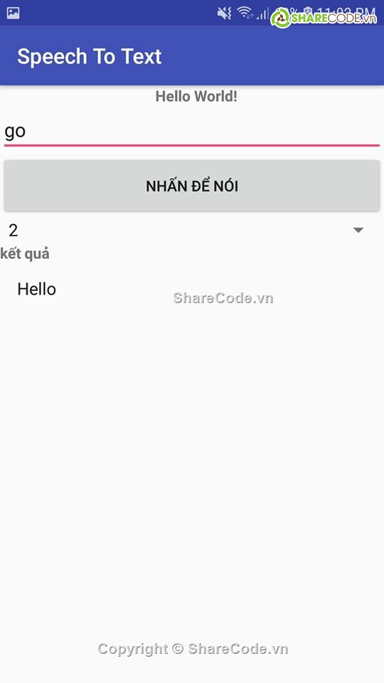 nhận dạng giọng nói,nhận diện giọng nói,Speech to Text,chuyển giọng nói thành văn bản,Android Speech To Text,Ứng dụng android