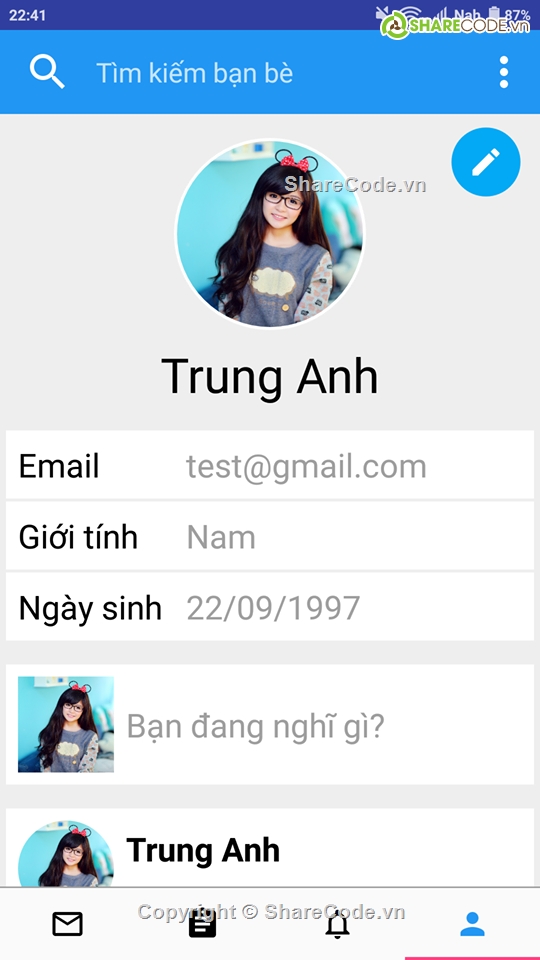 Ứng dụng,Chat,Nhắn tin,firebase,facebook