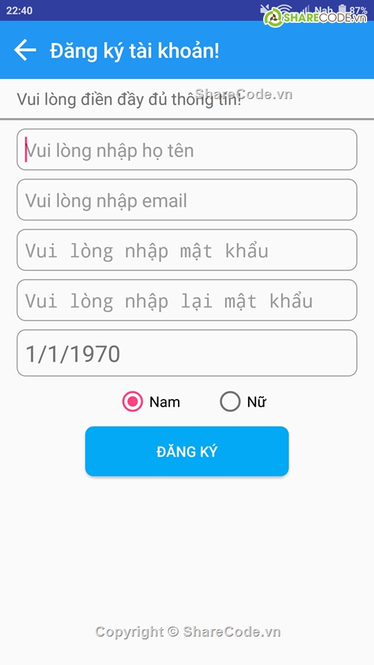 Ứng dụng,Chat,Nhắn tin,firebase,facebook