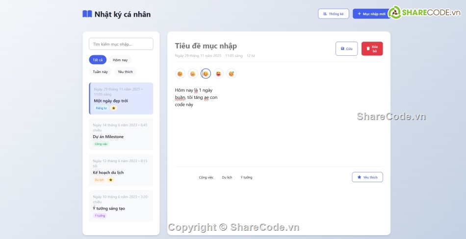 Ứng dụng,Nhật ký,code js