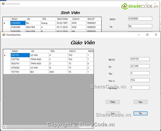 C# quản lý đề thi,thi trắc nghiệm,quản lí sinh viên bằng c++,quản lý trường học,sql server database