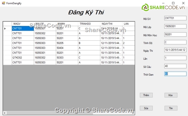 C# quản lý đề thi,thi trắc nghiệm,quản lí sinh viên bằng c++,quản lý trường học,sql server database