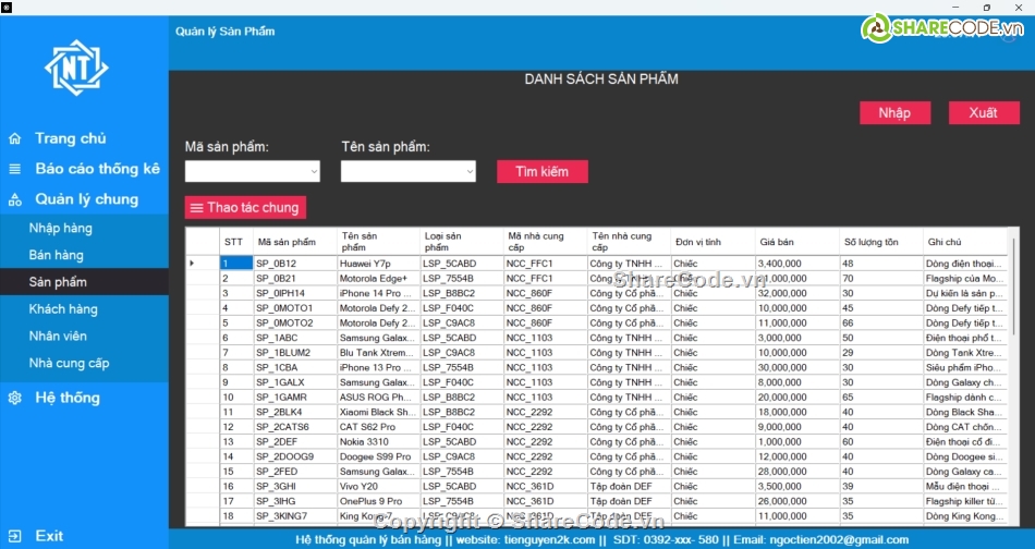 C#,Ứng dụng,quản lý,quản lý bán điện thoại,winform,Code phần mềm quản lý