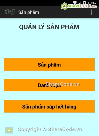 quản lý bán hàng,Sqlite in Android,quản lý hàng hóa,ứng dụng quản lý,quản lý đơn hàng