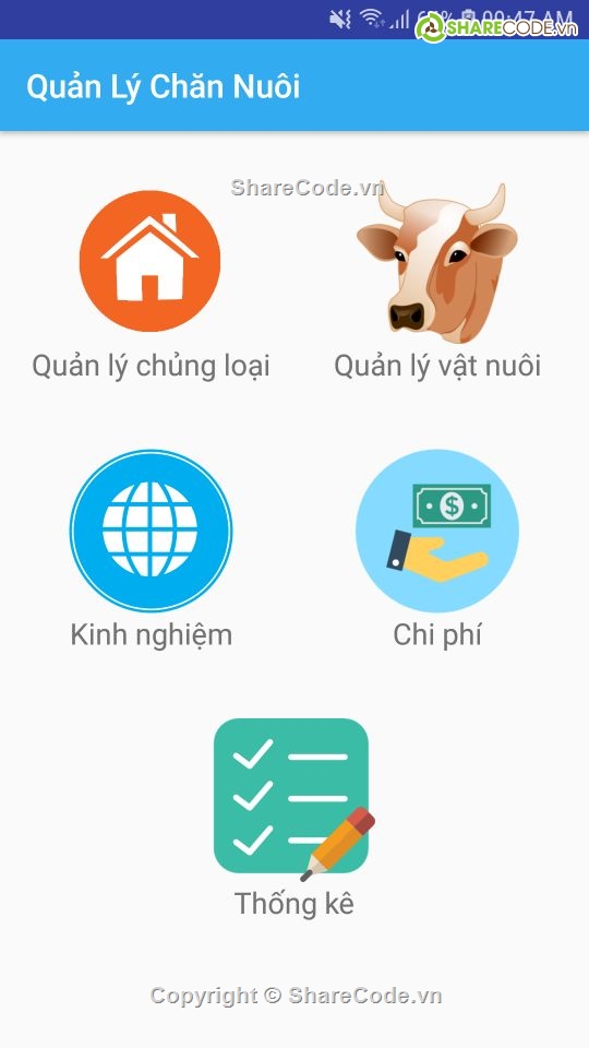 Ứng dụng quản lý chăn nuôi,quản lý chăn nuôi,Android quản lý chăn nuôi,Ứng dụng android,quan ly,phần mền quản lý