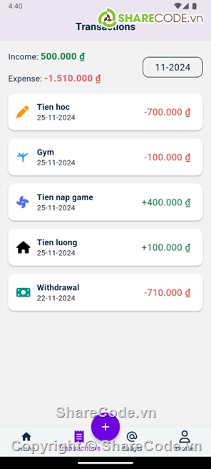 báo cáo,Quản lý chi tiêu,ứng dụng,flutter,mobile