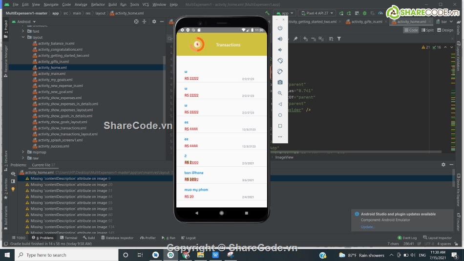 quản lý chi tiêu,code quản lý thu chi,quản lý chi tiêu android,code quản lý chi tiêu