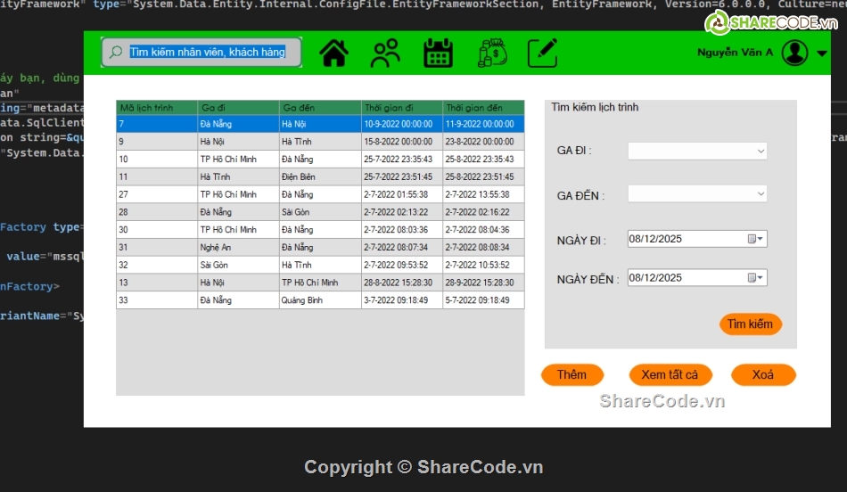 Ứng dụng,quản lý,quản lý ga tàu