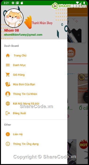 Ứng dụng,mua sắm,quản lý,điện tử,firebase,đồ án android