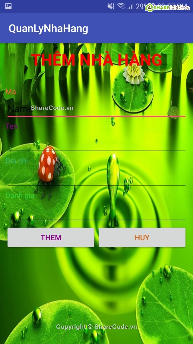 quản lý trên Android,Ứng dụng quản lý cửa hàng,App quản lí nhà hàng,quản lý nhà hàng trên Android