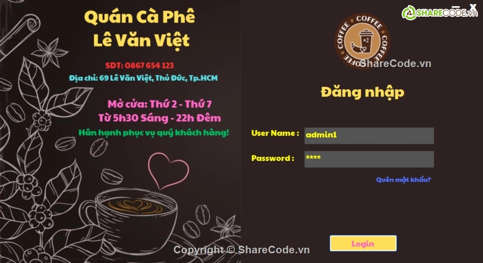 Code quản lý winform,winform quản lý,code quản lý