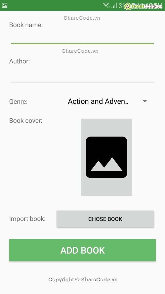 quản lý sách Android,Ứng dụng quản lý sách trên android,đồ án tốt nghiệp,quản lí sách,quản lý sách