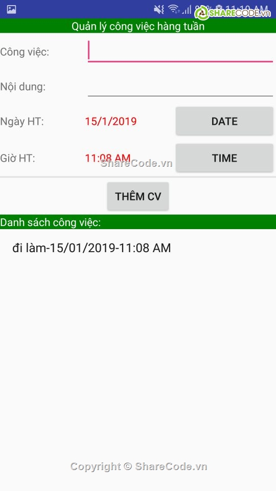 quản lý thời gian,quản lý công việc,Ứng dụng quản lý thời gian,Ứng dụng android,quan ly