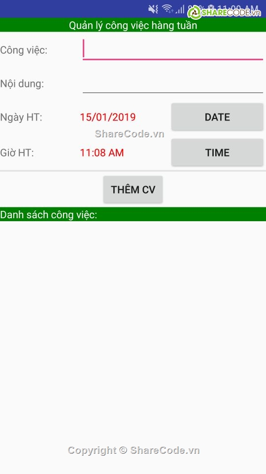 quản lý thời gian,quản lý công việc,Ứng dụng quản lý thời gian,Ứng dụng android,quan ly