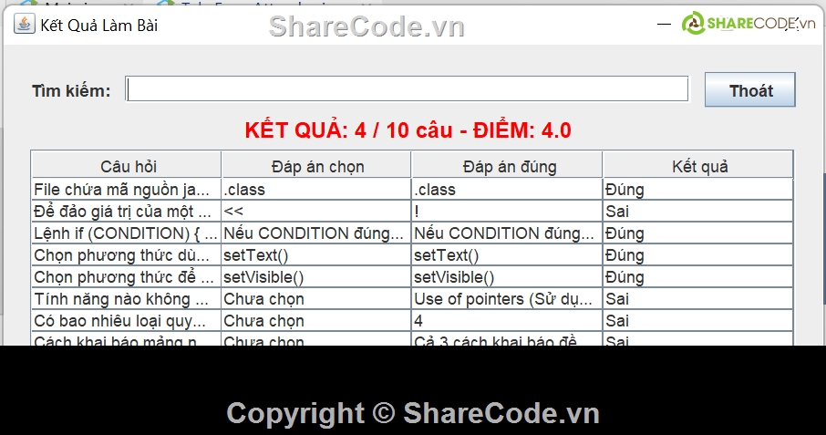 Ứng dụng,quản lý thi trắc nghiệm,quản lý thi