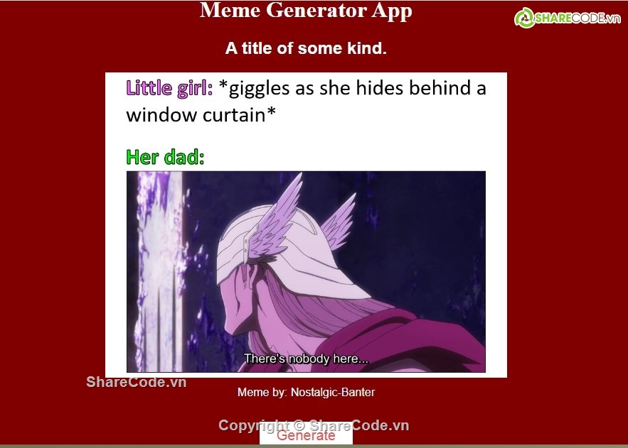 Ứng dụng,javascript,tạo meme