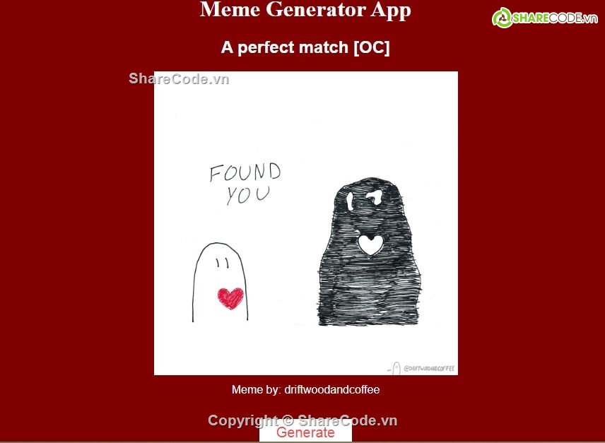 Ứng dụng,javascript,tạo meme