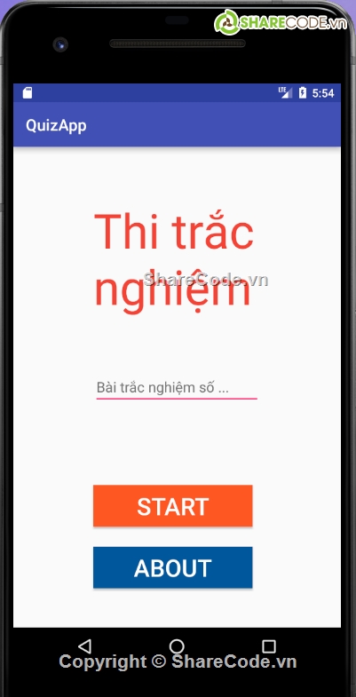 Code trắc nghiệm android studio,Code thi trắc nghiệm,Code android trắc nghiệm