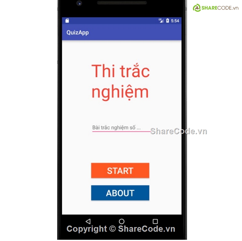 Code trắc nghiệm android studio,Code thi trắc nghiệm,Code android trắc nghiệm