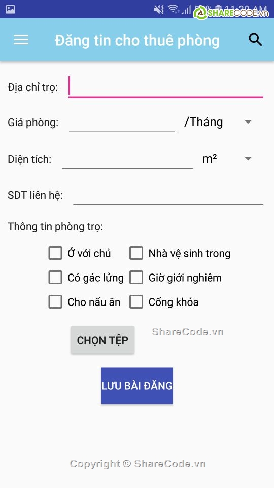 Ứng dụng tìm phòng trọ,trên android,giao diện đẹp,app tìm phòng,đăng cho thuê trọ,phòng trọ cho thuê