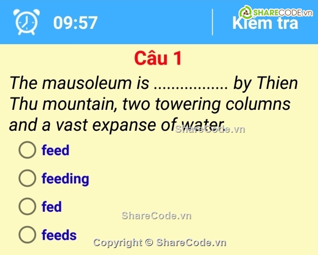trắc nghiệm tiếng anh,Ứng dụng  Android,Ứng dụng tiếng anh c#,Code trắc nghiệm tiếng anh