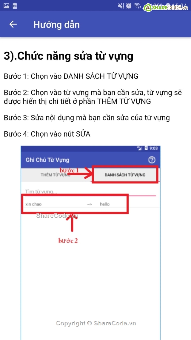 ứng dụng Từ Điển Ghi Chú,Code android,ứng dụng từ điển android,ghi chú từ điển,source code từ điển,Ứng dụng Từ Điển Ghi Chú