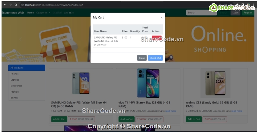 Ứng dụng,web thương mại,web thương mại điện tử