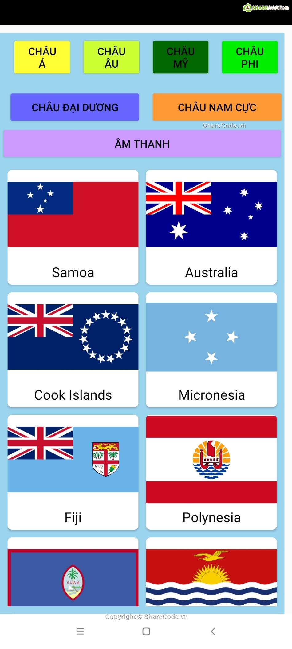 Ứng dụng code quốc kỳ,sharecode app quốc kỳ,Code quốc kỳ ScrollView,Source code ScrollView