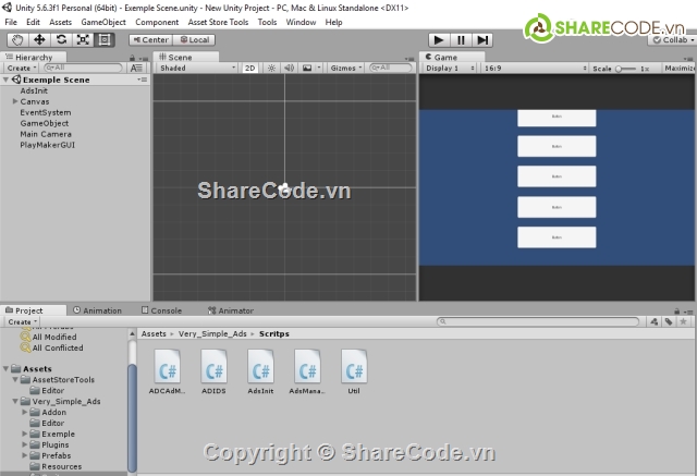 Very Simple Ads,source code game,sourse code unity,code game