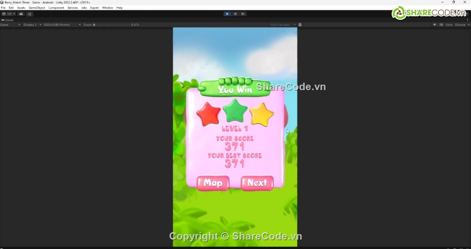 Berry Match Three 3,match 3 source code,hyper casual game unity code,source code bubble shooter,simple match-three animals puzzle