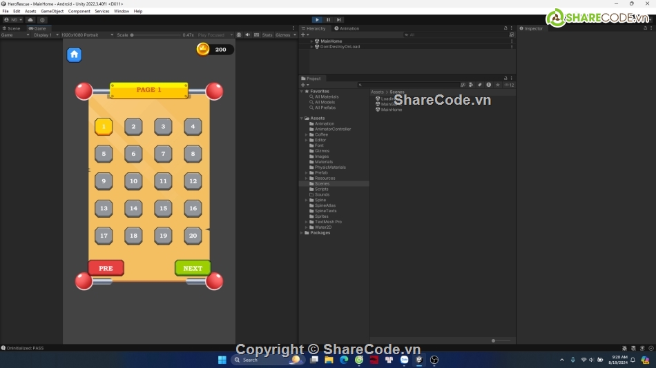 Unity Template,unity game source code,unity game share code,puzzle game unity,simple puzzle game source code,Unity