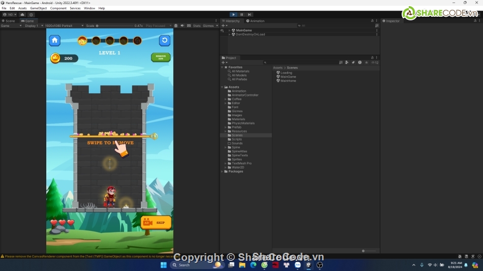 Unity Template,unity game source code,unity game share code,puzzle game unity,simple puzzle game source code,Unity