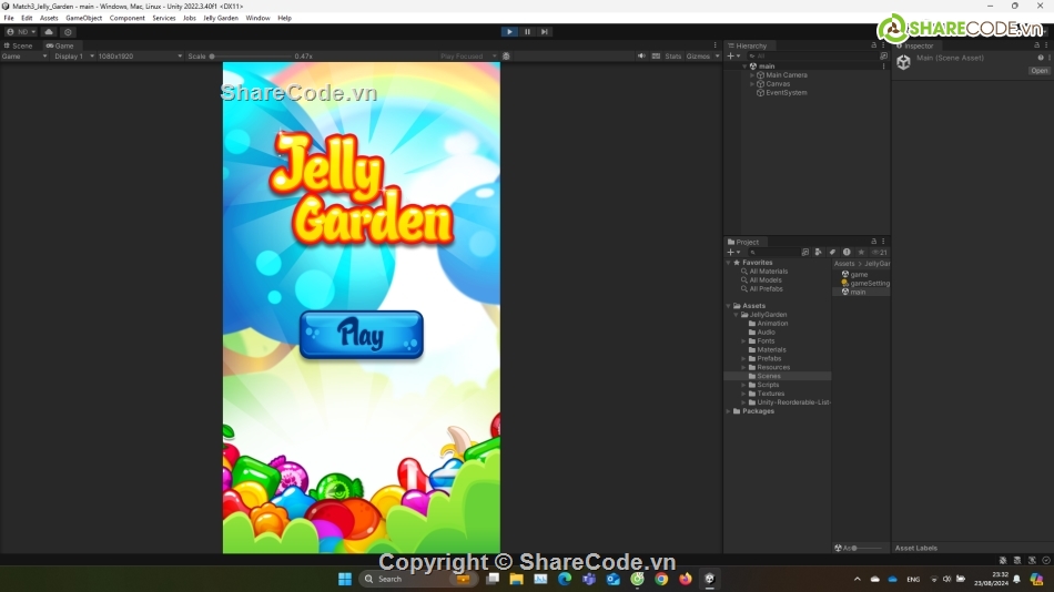 Jelly Garden Match,Match 3 Jelly Garden,Game Jelly Match 3,Source Code Game Unity,mã nguồn puzzle game,hyper casual