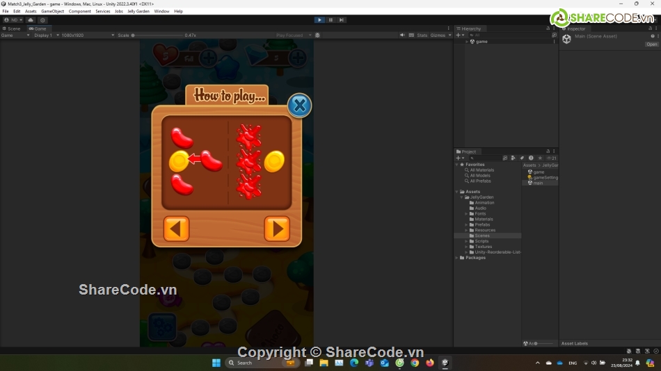 Jelly Garden Match,Match 3 Jelly Garden,Game Jelly Match 3,Source Code Game Unity,mã nguồn puzzle game,hyper casual