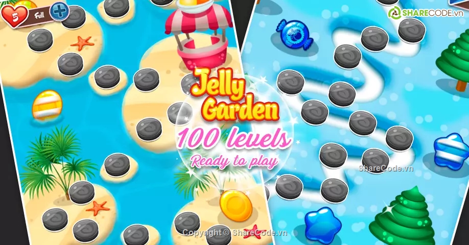 Jelly Garden Match,Match 3 Jelly Garden,Game Jelly Match 3,Source Code Game Unity,mã nguồn puzzle game,hyper casual