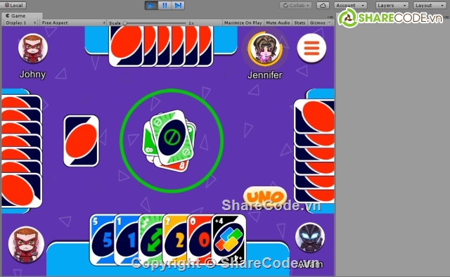 uno,UNO with millions,source code unity,game uno,uno with buddies