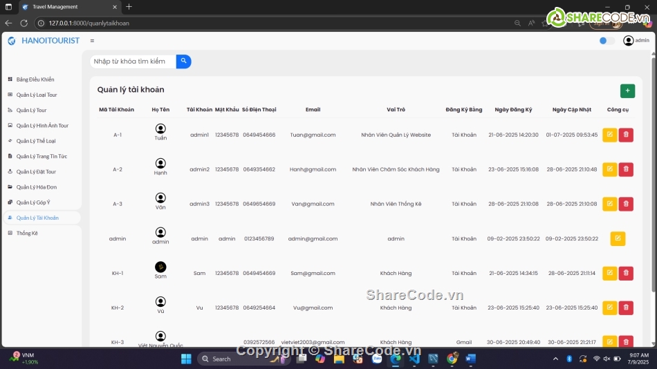 website,web tour  du lịch,đồ án web php,laravel,my sql